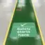 green demarcation in a factory