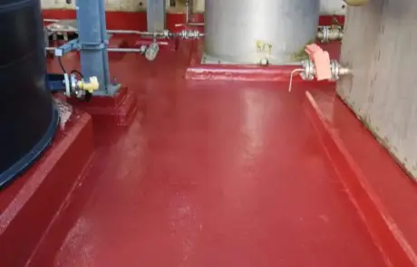 completed repairs of a chemical bund