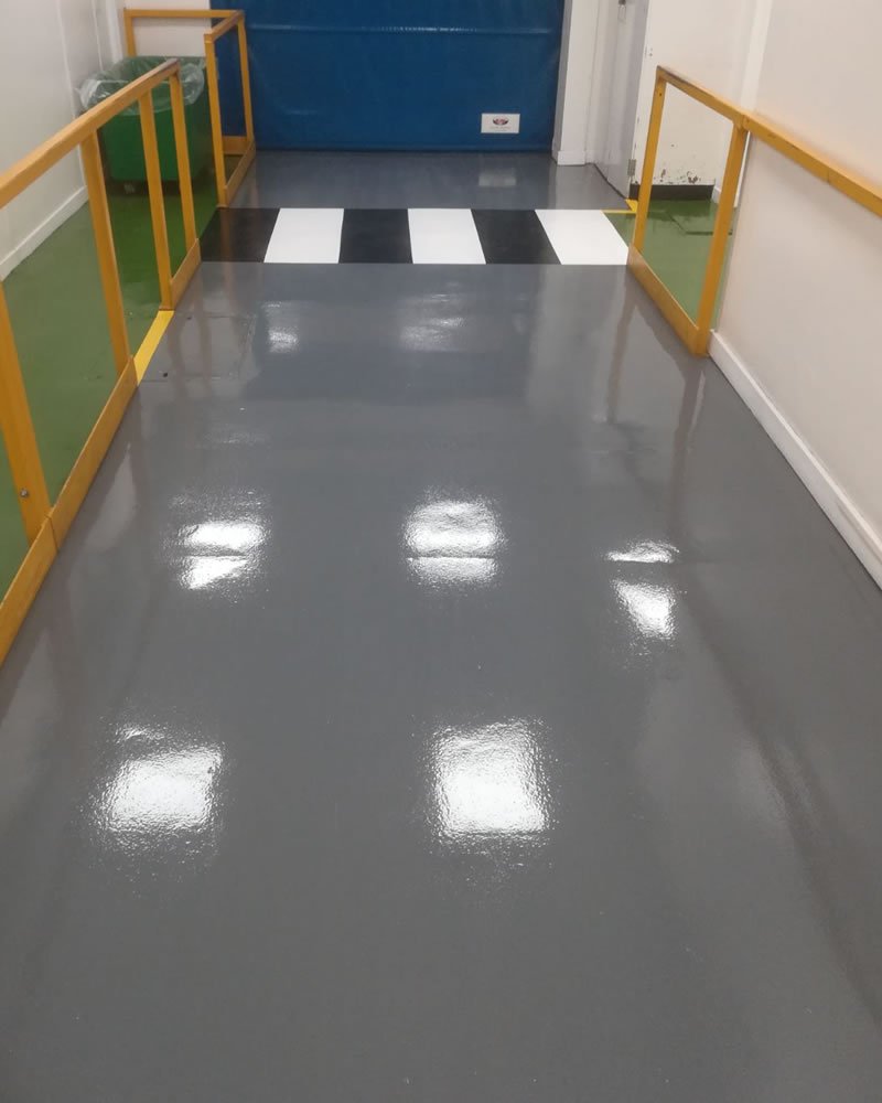 grey resin flooring