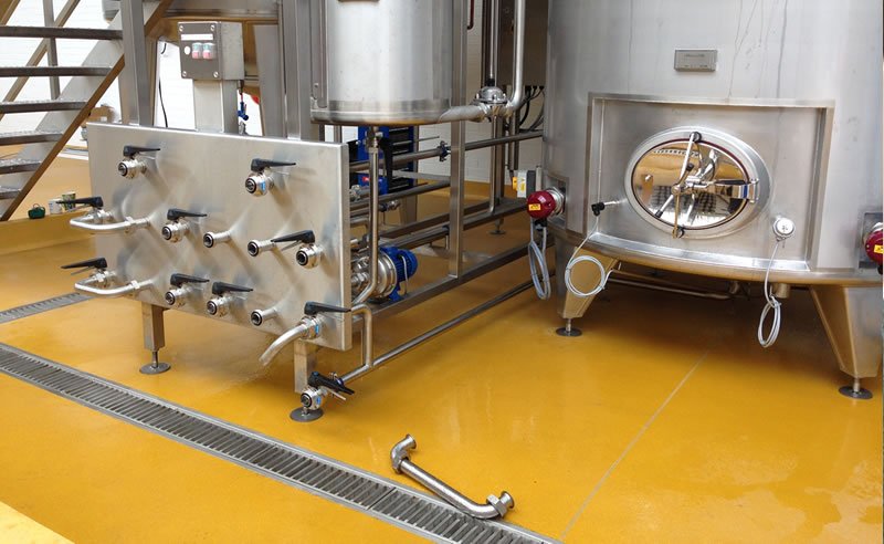heavy duty ferfa type 8 resin flooring for a brewery